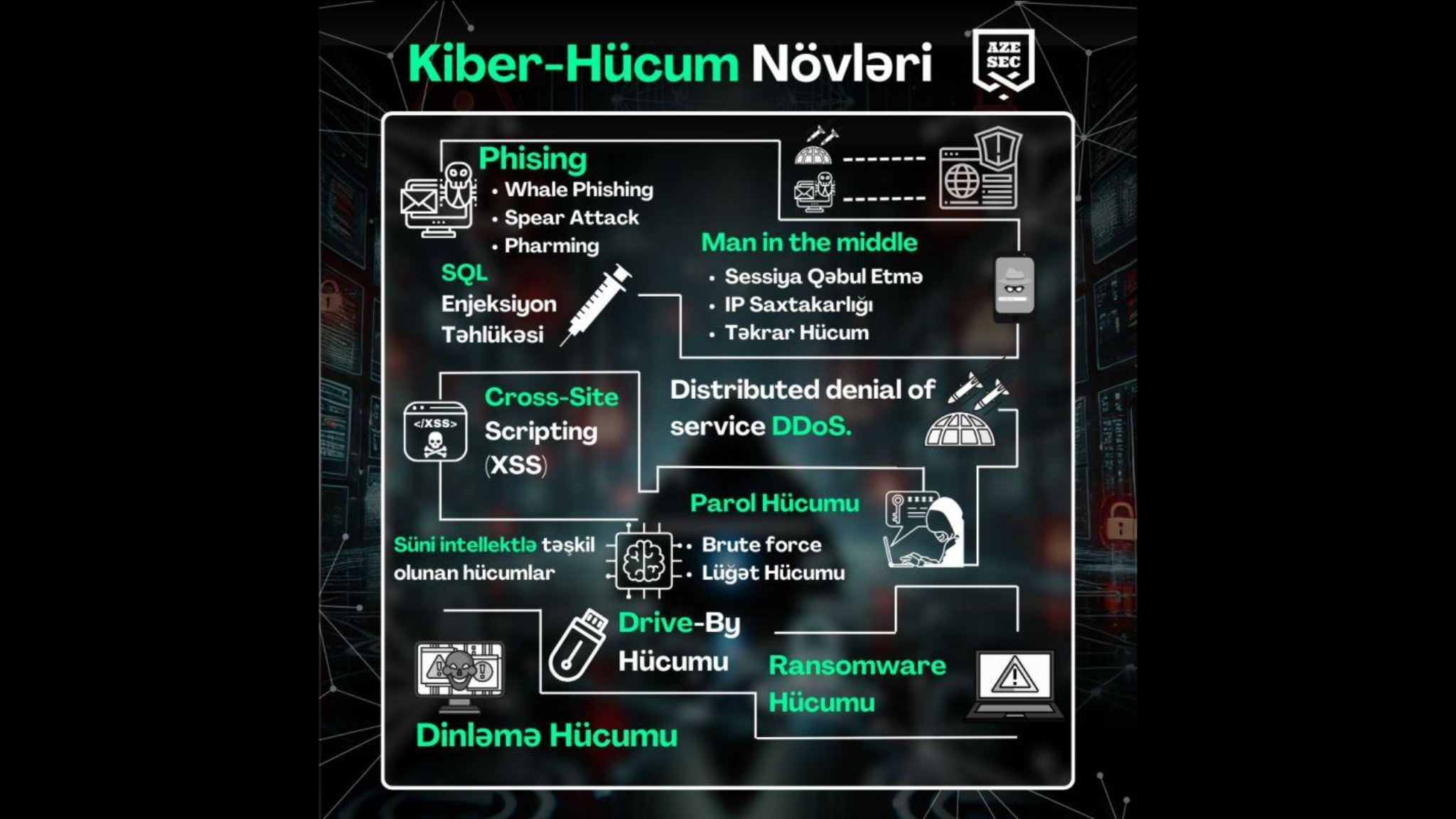 Kiber-Hücum Növləri